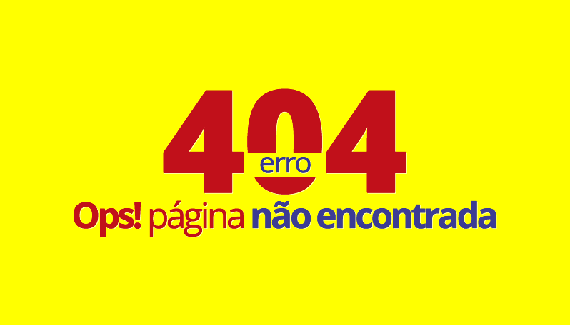 Ops! página não encontrada - Erro 404